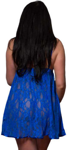 Perfect4u Σετ Sexy Babydoll Babydoll & String Blue