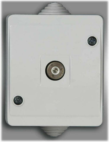 Mutlusan TV Aerial Antenna Socket White 15170G