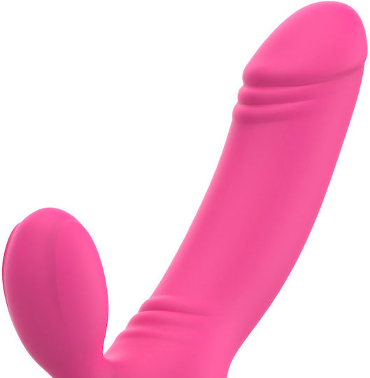 Dream Love OhMama Bix Doble Vibrator Xmas Edition Δονητής Rabbit 16.3cm Pink