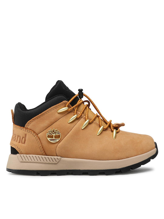 Timberland cu Snururi Maro