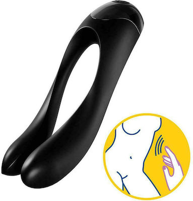 Satisfyer Candy Cane Finger Vibrator Vibrator Finger 12cm Black