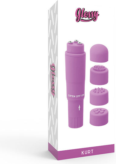 Glossy Kurt Vibrator Masaj 10.7cm Violet