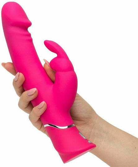 Happy Rabbit Dual Density Vibrator Δονητής Rabbit 25.5cm Pink
