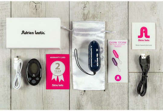 Adrien Lastic Ocean Storm Vibrator Egg cu Telecomandă 8cm Roz
