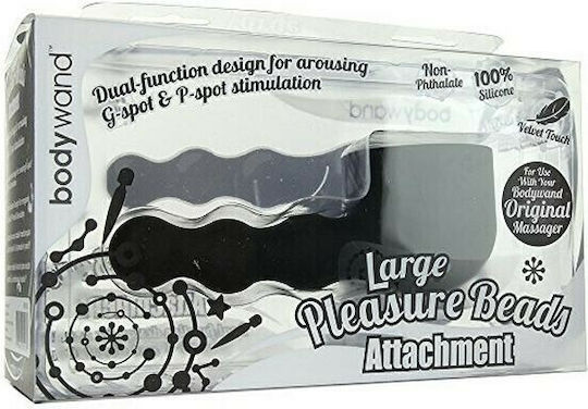 Bodywand Silicone Pleasure Beads Attachment Vibrator Head 10.5cm Black