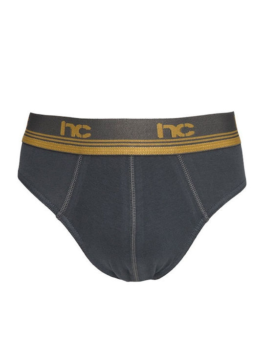 Herren Slip Schwarz / Grau / Marineblau 3er Pack