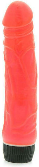 Kinx Slim Veined Jelly Vibrator Realistic Vibrator 18.75cm Roșu