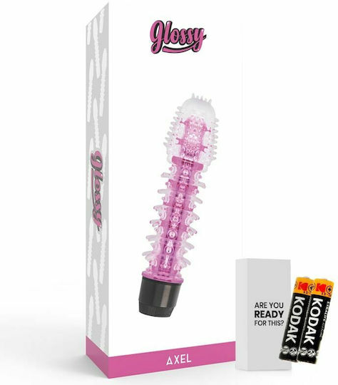 Glossy Axel Vibrator Класически Вибратор 14см Розов