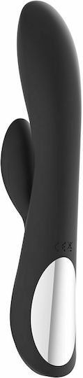 Black & Silver Kaultz Vibrator Kaninchen 20cm Black