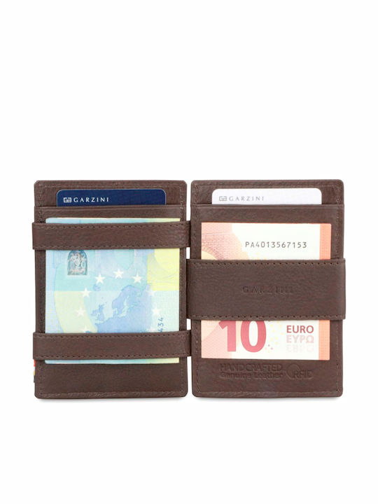 Essenziale Δερμάτινο Ανδρικό Πορτοφόλι με RFID Καφέ