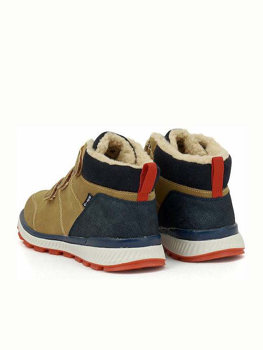 Kinderstiefeletten mit Klettverschluss Braun