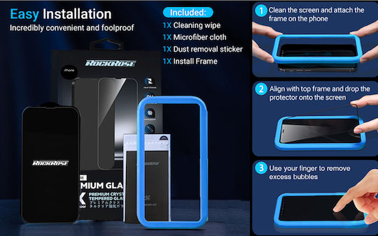 Rockrose Sapphire 2.5D Tempered Glass (iPhone 13 mini)