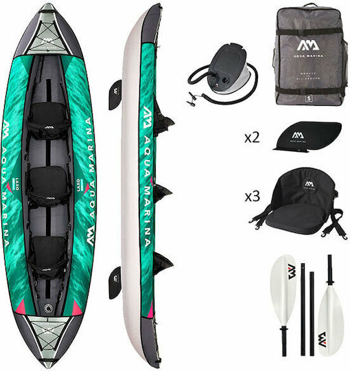 Aqua Marina Laxo 15679 Φουσκωτό Kayak Θαλάσσης 3 Ατόμων Τιρκουάζ