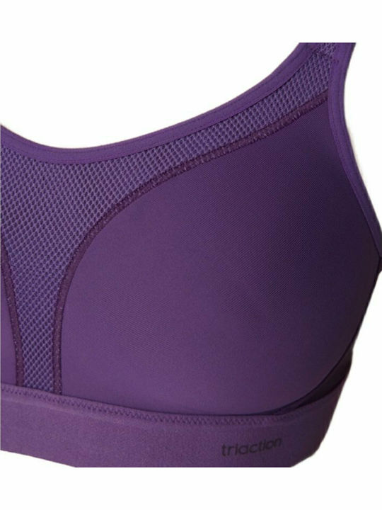 Triaction Extreme Athletic Athletic Bra with Light Padding without Underwire Purple