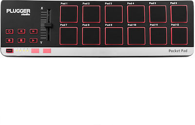 Plugger Midi Controller Pocket Pad σε Μαύρο Χρώμα