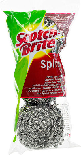 Scotch Brite Spiral Inox Set Küchenschwämme Gerichte Silber 3Stücke