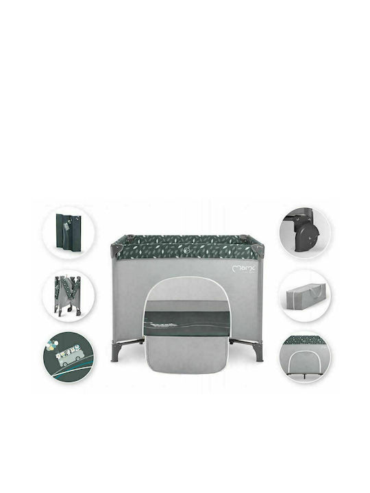 Momi Mamu Park with Mattress Gray 100x100cm
