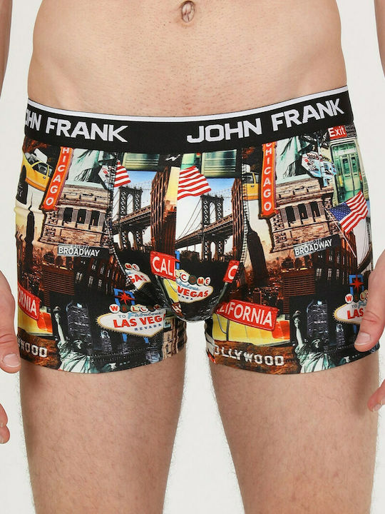 John Frank Us Boxeri pentru bărbați Multicolor cu modele 1Pachet