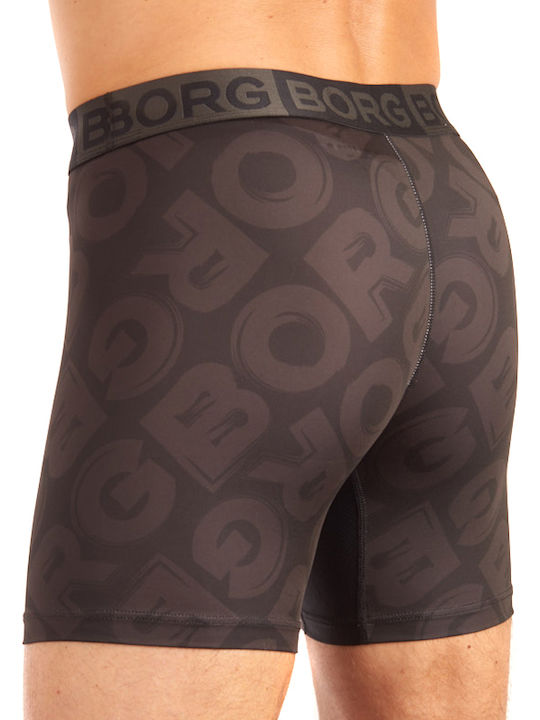 Men's Boxer Black with Patterns
