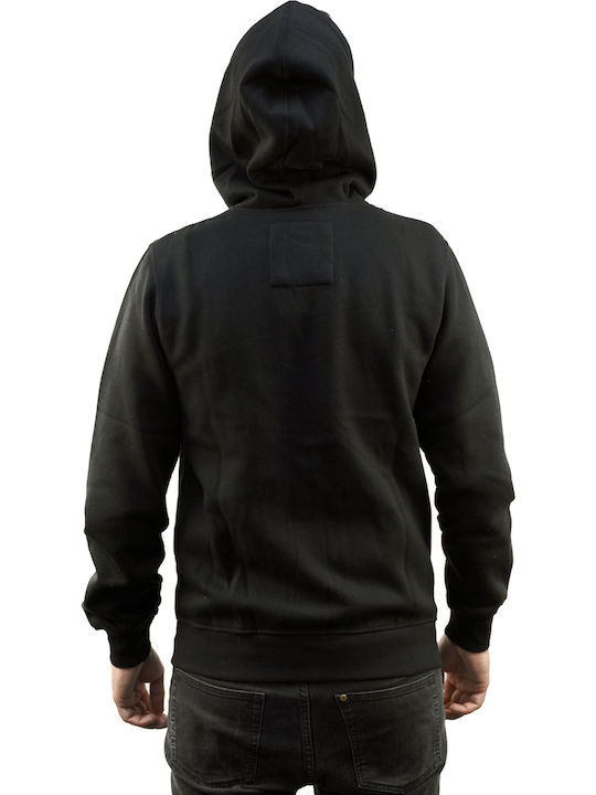 Black Hooded Cardigan
