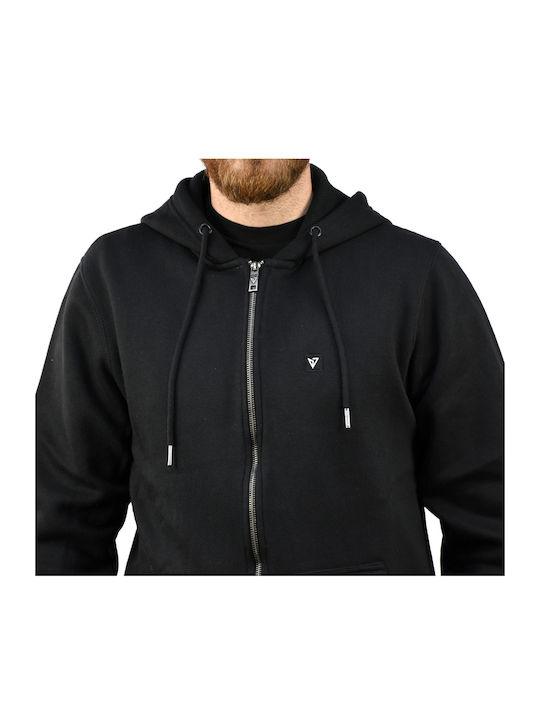 Black Hooded Cardigan