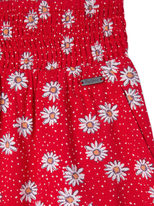 Kids' Shorts/Bermudas Fabric LAMAR Red
