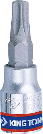 King Tony Biți Cu Cap Hexagonal Torx Și Dimensiunea De Conducere 1/4'' Dimensiune Torx (T) T25x37mm