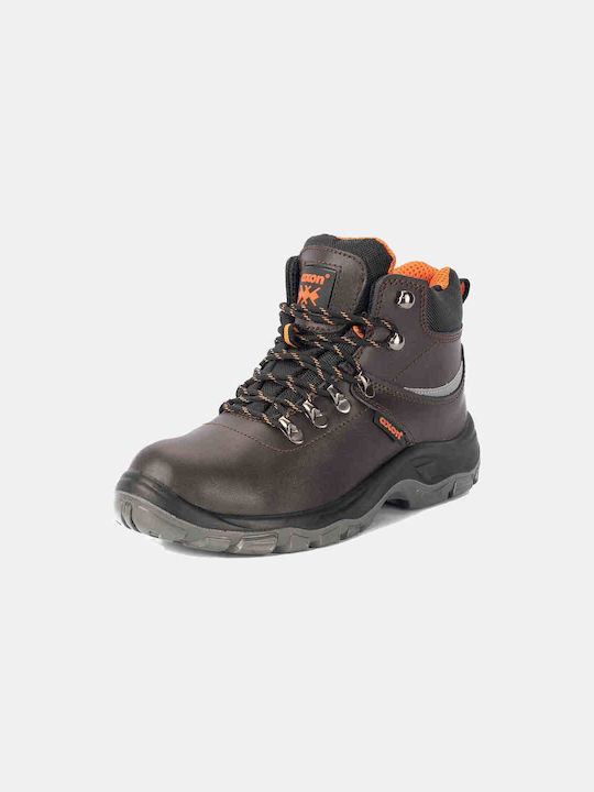 Axon Etna Waterproof Cizme de Lucru Brown O2 cu Certificare SRC