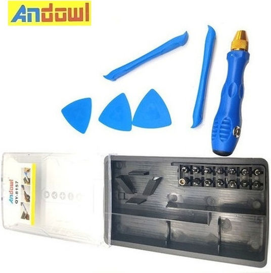 Andowl QY-8157 Schraubenzieher für Mobiltelefon-Reparaturwerkzeuge 20Stück QY-8157