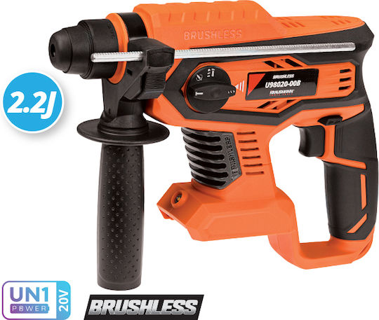 Krausmann Impact Demolition Hammer Battery 20V 1x4Ah with Chuck SDS Plus U98020-14SΒ