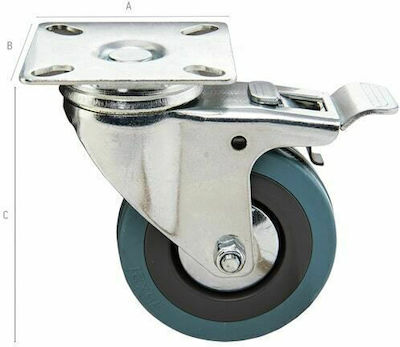 F.F. Group 41722 Wheel with Brake 65mm