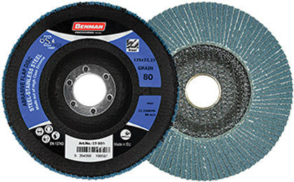 Benman Professional Series Schleifscheibe Metall 125mm Geflügeltes P60 19949