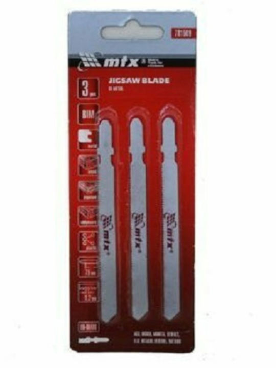 MTX 781509 Lamele pentru metal 75mm 3buc