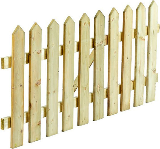 Dom Wood Wooden Fence in Beige Colour 75cm x 1.5m