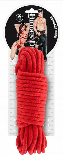 Hidden Desire Bondage Rope Σχοινί Δεσίματος 10m Red