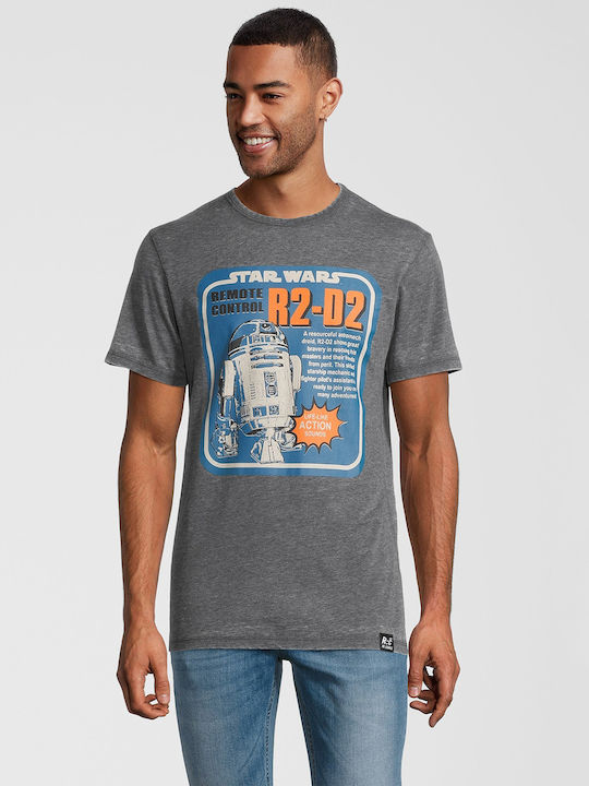 Star Wars Recovered R2D2 Remote Control T-shirt σε Γκρι χρώμα