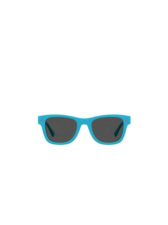 Chiara Ferragni Women's Sunglasses with Blue Plastic Frame and Black Lens CF1006/S MVUIR