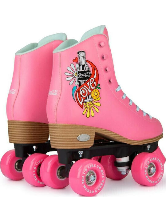 Rookie Coca-Cola Love Adult Quad Rollers Pink