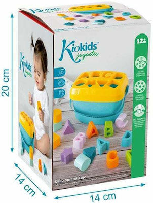 Kiokids Jucărie de Sortat Forme Κουβαδάκι με Σχήματα pentru 12++ Luni