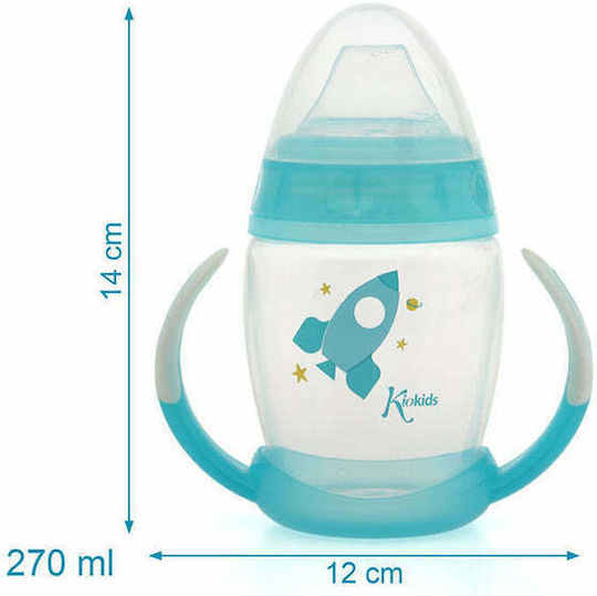 Kiokids Εκπαιδευτικό Μπιμπερό Space 6m+ Ciel 270ml