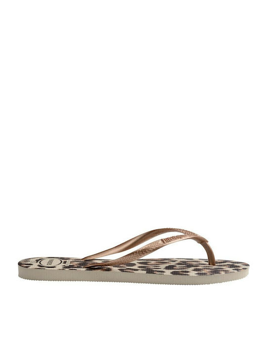 Slim Animals Women's Flip Flops Rose Gold