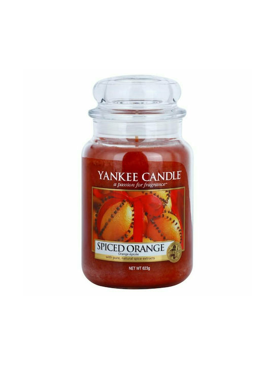 Yankee Candle Αρωματικό Κερί Spiced Orange σε Βάζο με Άρωμα Spiced Orange 623gr