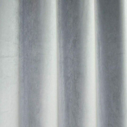 Decocraft Velour Pencil Pleat Curtain Gray 145x240cm