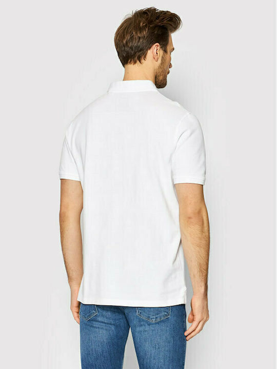 Guess Ανδρικό T-shirt Polo Λευκό