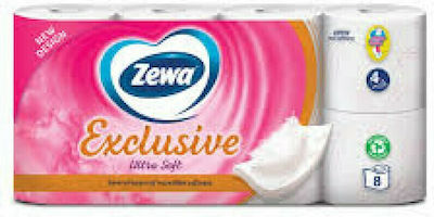 Zewa Χαρτί Υγείας Exclusive Ultra Soft 8 Ρολά 4 Φύλλων