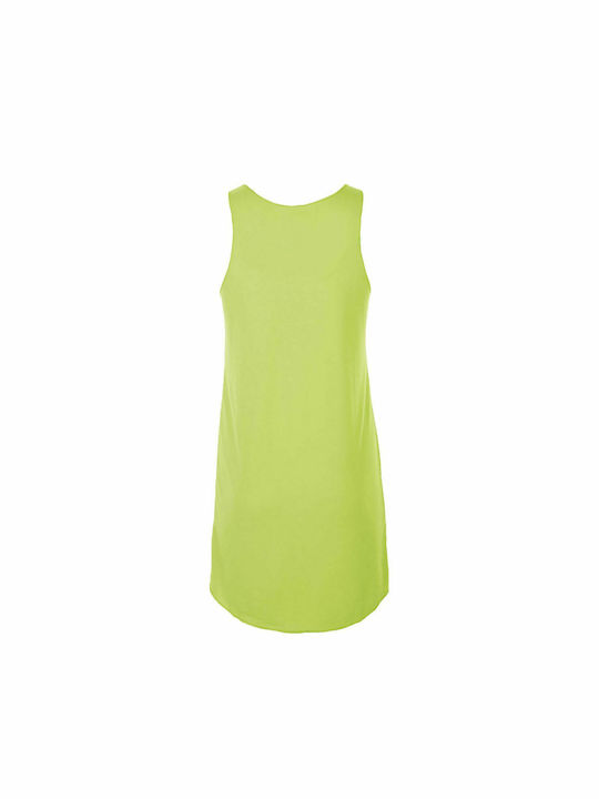 Sol's Feminin Scurt Rochie de Plajă Neon Green