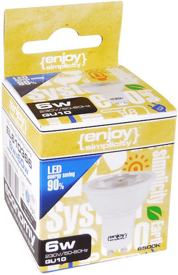 Elvhx LED Bulb 3.5W for Socket GU10 and Shape MR16 Warm White 250lm