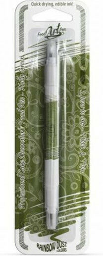 Rainbow Dust Χρώμα Ζαχαροπλαστικής σε Υγρή Μορφή Edible Food Pen Holly Ivy Green Στυλό
