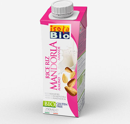 Isola BIO Bio-Produkt Gemischte Getränke Reis mit Mandel Ohne Zuckerzusatz 250ml