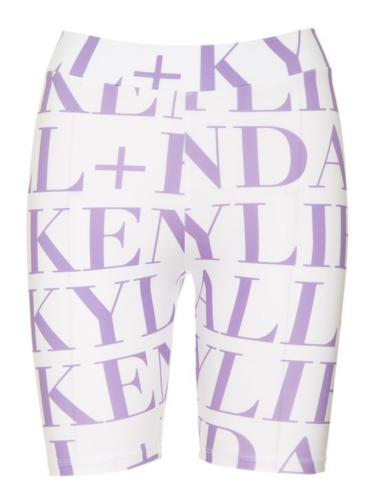 Γυναικείο Ποδηλατικό Κολάν Ψηλόμεσο White/Lilac